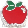 H7621 Cute Red Apple Floating Locket Charm