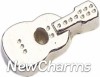 H7650 Cute Little Guitar Floating Locket Charm