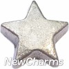 H7865 Silver Vintage Star Floating Locket Charm