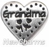 H7874 Grandma Stitch Heart Floating Locket Charm