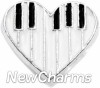 H7884 Piano Keys Floating Locket Charm