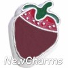 H7906 Chocolate Covered Strawberry Floating Locket Charm