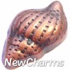 H7914 Vintage Bronze Shell Floating Locket Charm