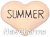 H8152 Summer Rose Gold Heart Floating Locket Charm