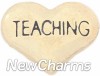 H8161 Teaching Gold Heart Floating Locket Charm