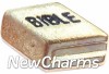 H8165 Gold Bible Floating Locket Charm