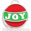 H8289 JOY Christmas Ball Ornament Floating Locket Charm