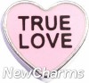 H8307 True Love Pink Candy Heart Floating Locket Charm