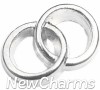 H8346 Silver Wedding Rings Floating Locket Charm