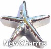 H9027silver Silver Starfish Floating Locket Charm