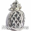 H9035 Silver Pineapple Floating Locket Charm
