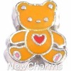 H9133 Teddy Bear With Heart Floating Locket Charm