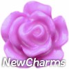 H9855 Little Purple Rose Floating Locket Charm