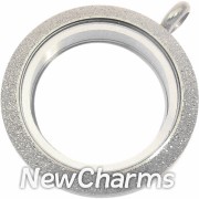 TS24 Shimmer Silver Medium Round Twist Locket