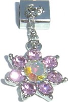 5mm114 Pink Flower Sliding 5mm Italian Charm