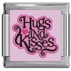 Hugs And Kisses Italian Charm