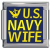 A10420 US Navy Wife Italian Charm