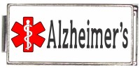 A50033 Alzheimers Medical Alert Italian Charm