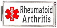 A50040 Rheumatoid Arthritis Medical Alert Italian Charm
