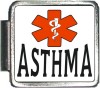 X034 Asthma Italian Charm