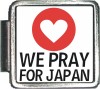 We Pray for Japan Italian Charm