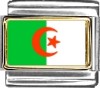 Algeria Flag Italian Charm
