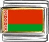 Belarus Flag Italian Charm