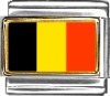 Belgium Flag Italian Charm