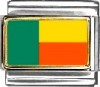 Benin Flag Italian Charm