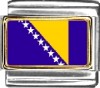 Bosnia Herzegovina Flag Italian Charm