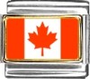 Canada Flag Italian Charm