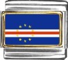 Cape Verde Flag Italian Charm