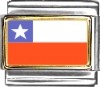 Chile Flag Italian Charm