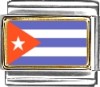 Cuba Flag Italian Charm