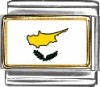 Cyprus Flag Italian Charm