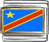 Democratic Rep. of the Congo Flag Italian Charm