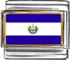 El Salvador Flag Italian Charm
