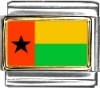 Guinea-Bissau Flag Italian Charm