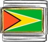 Guyana Flag Italian Charm