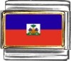 Haiti Flag Italian Charm