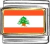 Lebanon Flag Italian Charm