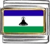 Lesotho Flag Italian Charm
