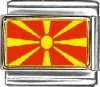 Macedonia Flag Italian Charm