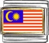 Malaysia Flag Italian Charm