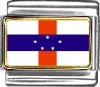 Netherlands Antilles Flag Italian Charm