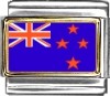 New Zealand Flag Italian Charm