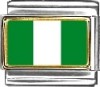 Nigeria Flag Italian Charm