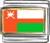 Oman Flag Italian Charm