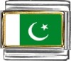 Pakistan Flag Italian Charm