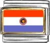 Paraguay Flag Italian Charm